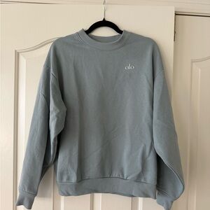 ALO Yoga Women's Cosmic Grey Crewneck Sweatshirt